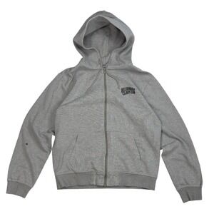 Y2K Billionaire Boys Club Eva Full Zip Hoodie Mens Size M Boxy Fit Gray‎